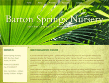 Tablet Screenshot of bartonspringsnursery.net